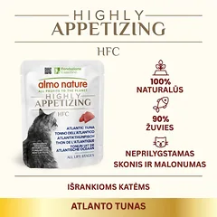 Almo Nature HFC Highly Appetizing Atlantic Tuna konservai katėms, 24 x 50 g — 2 nuotrauka