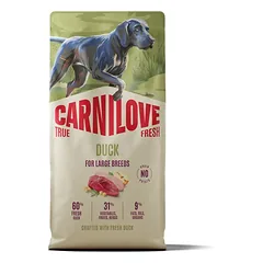 Carnilove True Fresh Dog Duck Large Breed sausas maistas lielo veislių šunims ar antiena, 12 kg