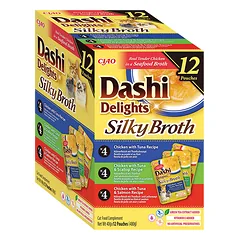 CIAO Dashi delight šilkinis vištienos sultinys su tunu įvairių skonių 12 vnt — 3 nuotrauka