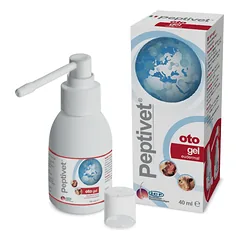 Peptivet Oto Gel Otologinis gelis katėms ir šunims su euderminiu poveikiu 40ml