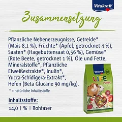 Vitakraft Life Power jūrų kiaulytėms, 600 g — 2 nuotrauka