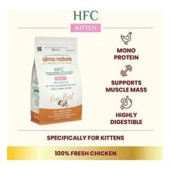 Almo Nature Cat HFC Our Best Kitten su vištiena, sausas maistas kačiukams 1,2 kg — 2 nuotrauka