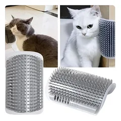 Zoomtopia Brosse murale auto-nettoyante pour chat angle massant 3 pièces