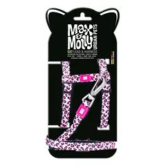 Max&Molly Katės Pakinktai ir Pavadėlis Leopardas - pakinktų ir pavadėlio komplektas katėms, leopardo rašto modelis