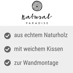 Natural Paradise sieninis guolis katėms Dahlia, kreminė — 2 nuotrauka