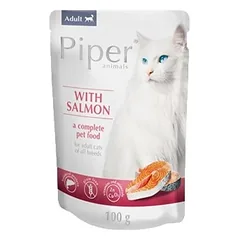 DOLINA NOTECI PIPER Animals Cat su lašiša 100 g nuotrauka