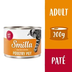 Smilla paukštienos indeliai drėgnas maistas katėms 6 x 200 g — 3 nuotrauka