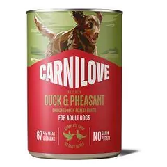 Carnilove Wild Meat Duck&Pheasant begrūdis, drėgnas maistas šunims, 400 g