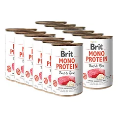 BRIT MONO PROTEIN BEEF & BROWN RICE 12x400g