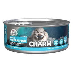 CHARM Fresh Ocean Fish Soft Pate visavertis minkštas paštetas katėms iš vandenyno žuvies 85g