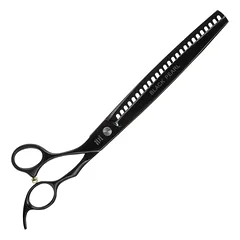 Geib Black Pearl Lefty Chunker 8.5 - 8.5 vienpusės retinimo žirklės kairiarankiams, 26 dantys, Czarny / 8,5" — 2 nuotrauka