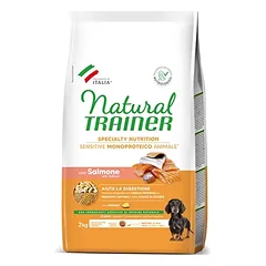 Natural Trainer Sensitive Maturity Mini sausas maistas šunims su lašiša, 2 kg