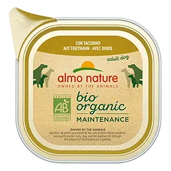 Almo Nature Bio Organic Maintenance paštetas suaugusiems šunims su kalakutiena, 100 g