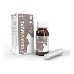 Dermadual gel 50 ml – Pašaro papildas katėms, šeškams, sveikam ir žvilgančiam kailiui