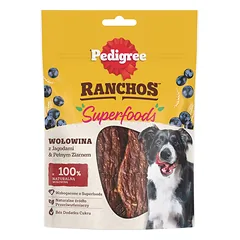 PEDIGREE Ranchos Superfoods su jautiena, uogomis ir neskaldytomis grūdų sėklomis, 7 x 70 g
