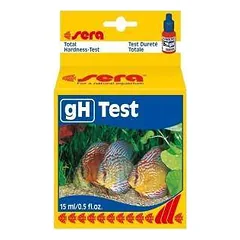 Testas leidžia greitai patikrinti bendrą akvariumo vandens kietumo lygį: Sera gH:test, 15 ml