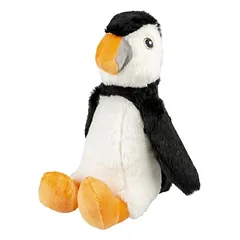 Duvo+ žaislas šunims pliušinis puferis cuddle, juodas/baltas