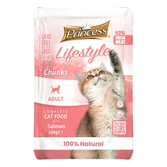 PRINCESS Lifestyle šlapias ėdalas katėms su lašiša, 100g
