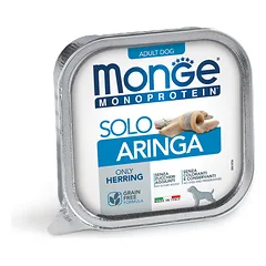 Monge Monoproteico Solo – Wet Dog Pate 100% Herring 150g (pak24)