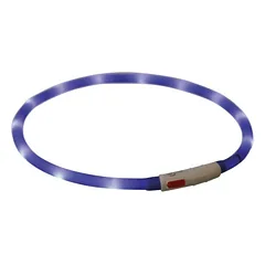 Įkraunamas šviečiantis šunų antkaklis – žiedas, XS-XL, oranžinis, 70 cm — 4 nuotrauka