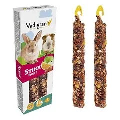 VADIGRAN Stixx Fruit triušiams, jūrų kiaulytėms 115g 2vnt