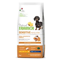 Natural Trainer Sensitive Adult Mini Salmon sausas maistas su lašiša šunims - Pet24