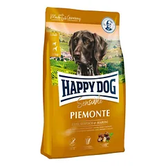 HAPPY DOG Supreme Piemonte su antiena, kaštonais ir žuvimi 4 kg