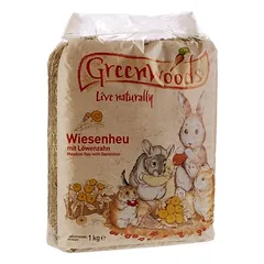 Lillebro Greenwoods pievų šienas graužikams 1 kg, Išbandykite dabar: Lillebro pievų šienas su morka 1 kg — 2 nuotrauka