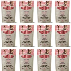 CARNILOVE Freeze-Dried Snack Cat Turkey 12x40 g su kalakutiena, liofilizuoti skanėstai katėms
