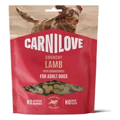 CARNILOVE Crunchy Snack Lamb with Cranberries skanėstai šunims 200g