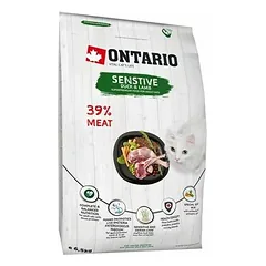 Ontario Cat Adult Sensitive / Derma Duck & Lamb 6,5 kg