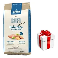 Bosch Soft Junior vištiena ir paštetas 12,5 kg  + STAIGMENA ŠUNIUI