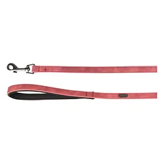 Flamingo Leash Delu - šuns pavadėlis iš ekologiškos odos, paminkštinta rankena, 130 cm, Zielona / 25mm — 2 nuotrauka