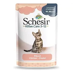 SCHESIR Vištienos filė šlapias maistas kačiukams 85 g