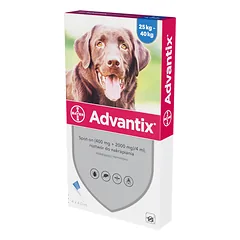Advantix - šunims nuo 25 iki 40 kg (4 pipetės x 4 ml)
