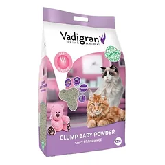 VADIGRAN kačių kraikas Clump Babypowder EU 12kg