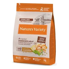 Nature's Variety No Grain Sterilized Adult su laisvai auginama višta, sausas maistas katėms, 7 kg — 2 nuotrauka