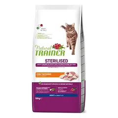 NATURAL TRAINER Cat Adult Sterilised Turkey Su Kalakutiena