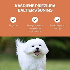Begrūdis suaugusių šunų pašaro papildas-skanėstas su lašiša, 150 g — 4 nuotrauka