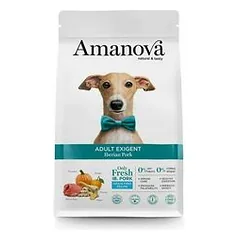 AMANOVA - Getreidefreies Hundefutter mit iberischem Schweinefleisch für an