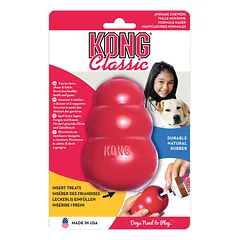 KONG CLASSIC šunų žaislas skanėstams, M, raudonas — 2 nuotrauka