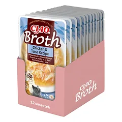INABA CIAO sultinys Vištienos ir tuno sultinys katėms 12x40g