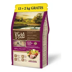 Sam’s Field Fresh Chicken & Potato sausas maistas suaugusiems didelių veislių šunims, 13 kg + 2 kg dovanų