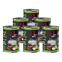 ALPHA SPIRIT WET konservas su antiena ir žaliais obuoliais 400g 6vnt