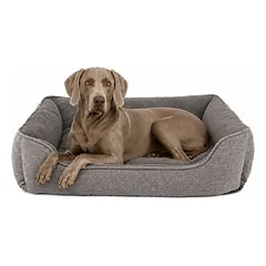 lionto Hundebett mit waschbarem Bezug und niedrigem Einstieg
