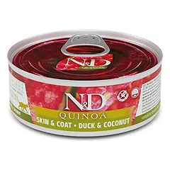 Farmina N&D Cat Quinoa Adult su antiena ir kokosu, drėgnas maistas katėms 80 g — 2 nuotrauka