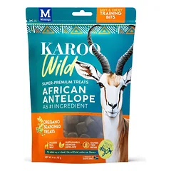 Karoo Wild skanėstai šunims su antilope ir raudonėliais, 113g