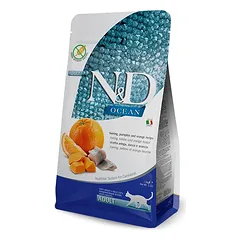 FARMINA N&D OCEAN – CAT Dry Herring Pumpkin&Orange ADULT 1,5 kg