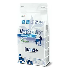 Monge VetSolution Feline Dermatosis su lašiša, veterinarinis maistas katėms 1,5 kg — 2 nuotrauka