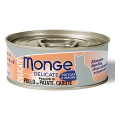 Monge Delicate Chicken With Potato And Carrot drėgnas maistas suaugusioms katėms, 80 g